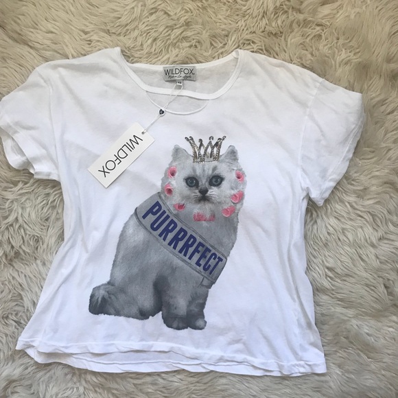 Wildfox Tops - wildfox cat tee